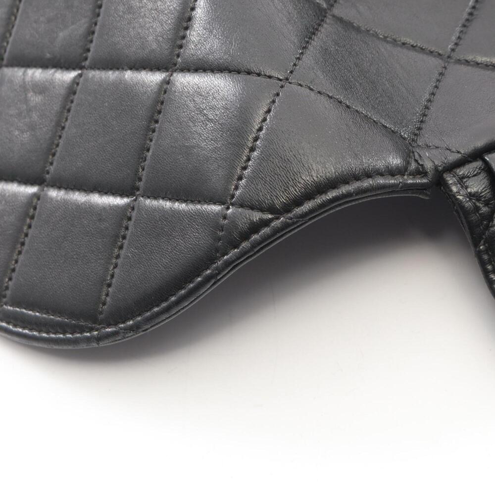 Chanel Matelassé Backpack/Handbag, Lambskin Leather, Women's, Black (A10177) - Picture 6 of 11